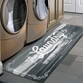Laundry Room Rug Runner 20"X48", Non Slip Waterproof Laundry Mat | Rubber, Washable, Durable, Easy to Clean, Farmhouse Kitchen Mats for Floor, Mudroom,Washroom, Bathroom,Washer, Dryer