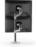 Ergotron – LX Vertical Stacking Dual Monitor Arm, VESA Desk Mount – for 2 Monitors up to 40 Inches, 7 to 22 Lbs Each – Tall Pole, Polished Aluminum