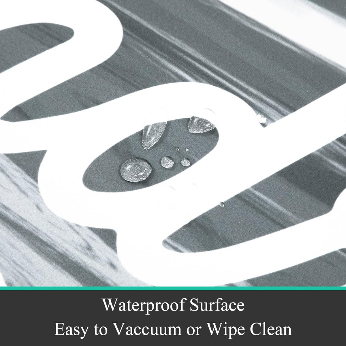 Laundry Room Rug Runner 20"X48", Non Slip Waterproof Laundry Mat | Rubber, Washable, Durable, Easy to Clean, Farmhouse Kitchen Mats for Floor, Mudroom,Washroom, Bathroom,Washer, Dryer